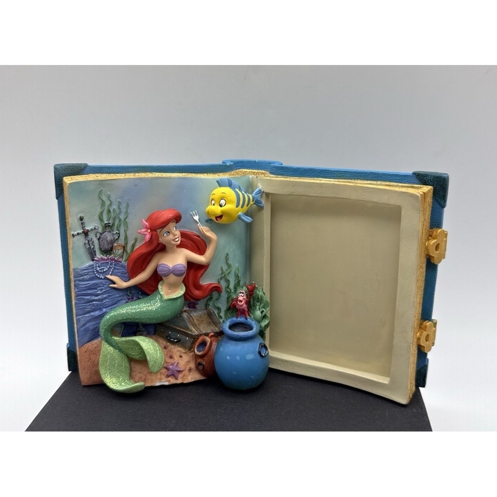Disney The Little Mermaid 3D Picture Frame Book Ariel Sebastian Flounder READ
